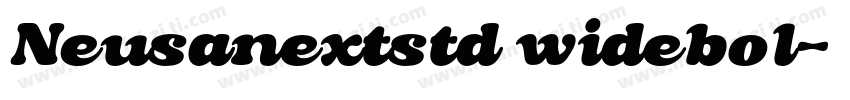 Neusanextstd widebol字体转换